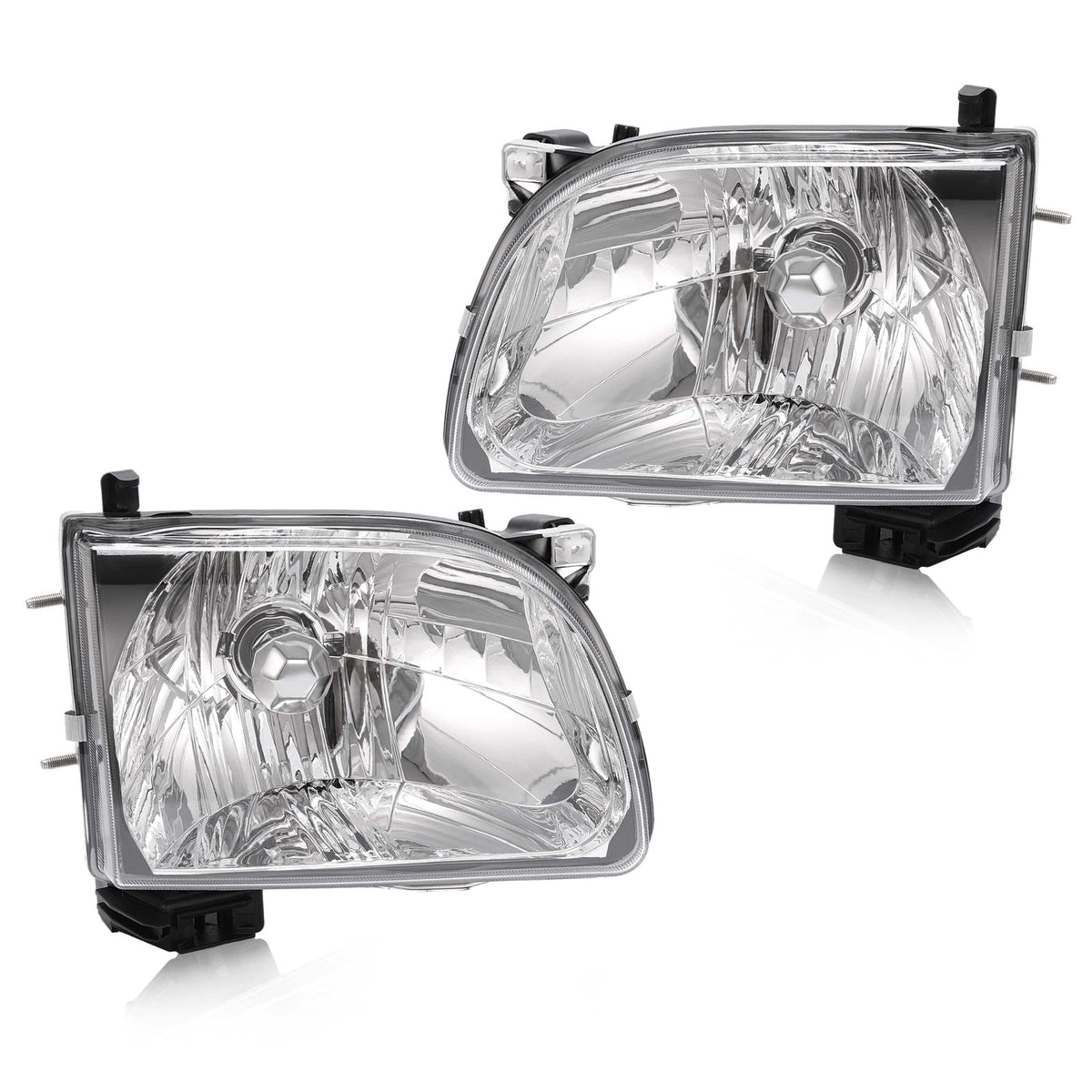 For Toyota Tacoma 2001 02 03 2004 Headlights Headlamps w/Bulb Driver & Passenger