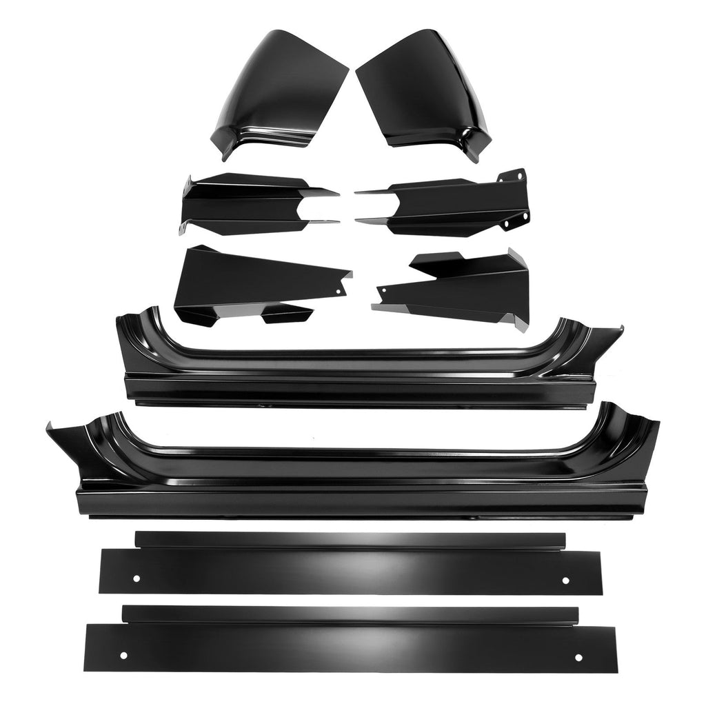 12PC Rocker Panel+Cab Corner+Support Mount+Floor Pan For 60-66 Chevy&GMC C/K K10