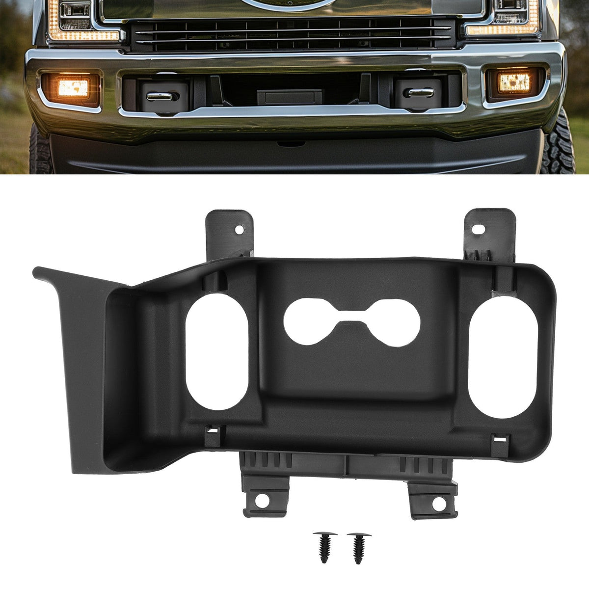 Right Side Front Bumper Tow Hook Trim Cover Panel For F350/F450 Super Duty 17-19