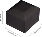 2 Pcs LED Lighted Ring Box Jewelry Case Display Engagement Romantic Wedding Gift