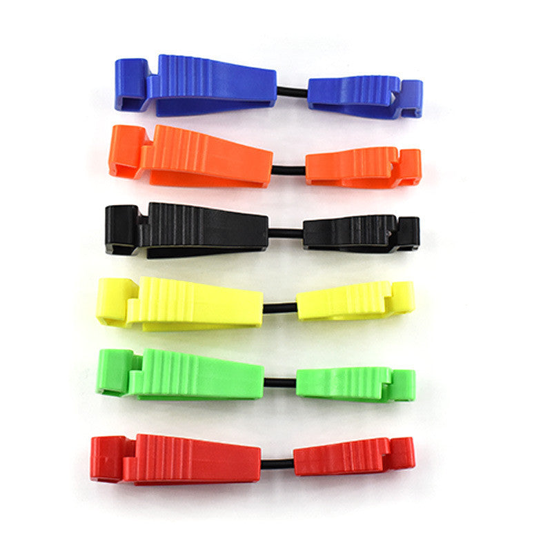 5PC Safety Glove Clip Holder Asst. Color Hanger Labor Work Clamp Grabber Catcher