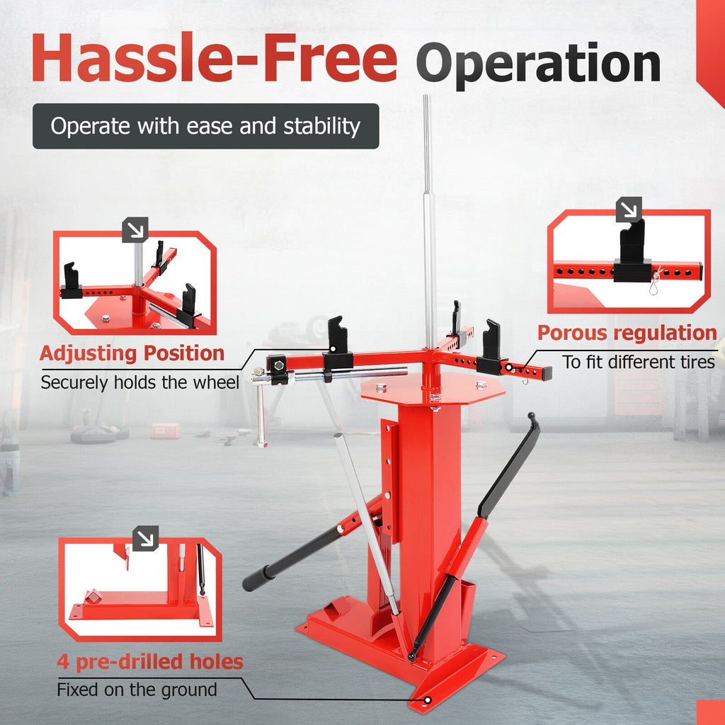Multifunctional Manual Hand Tire Changer For 4" to 16.5" Tire ATV Truck Wheel