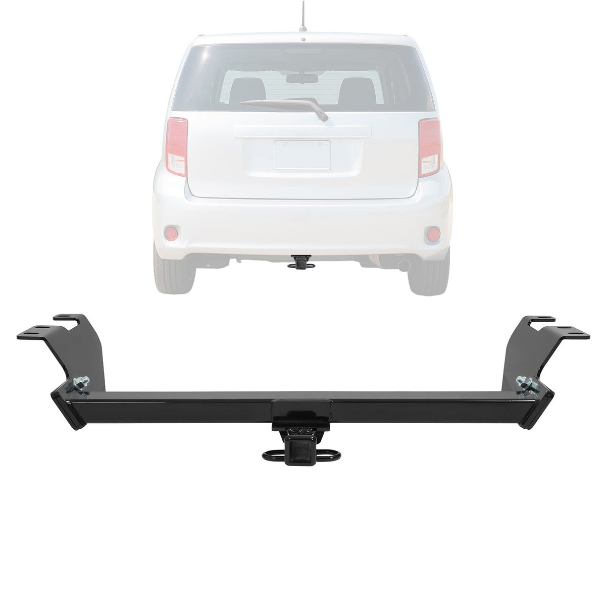 For Scion xB 08-2015 Class 2 Rear Bumper Trailer Hitch Tow Receiver 1.25" Black