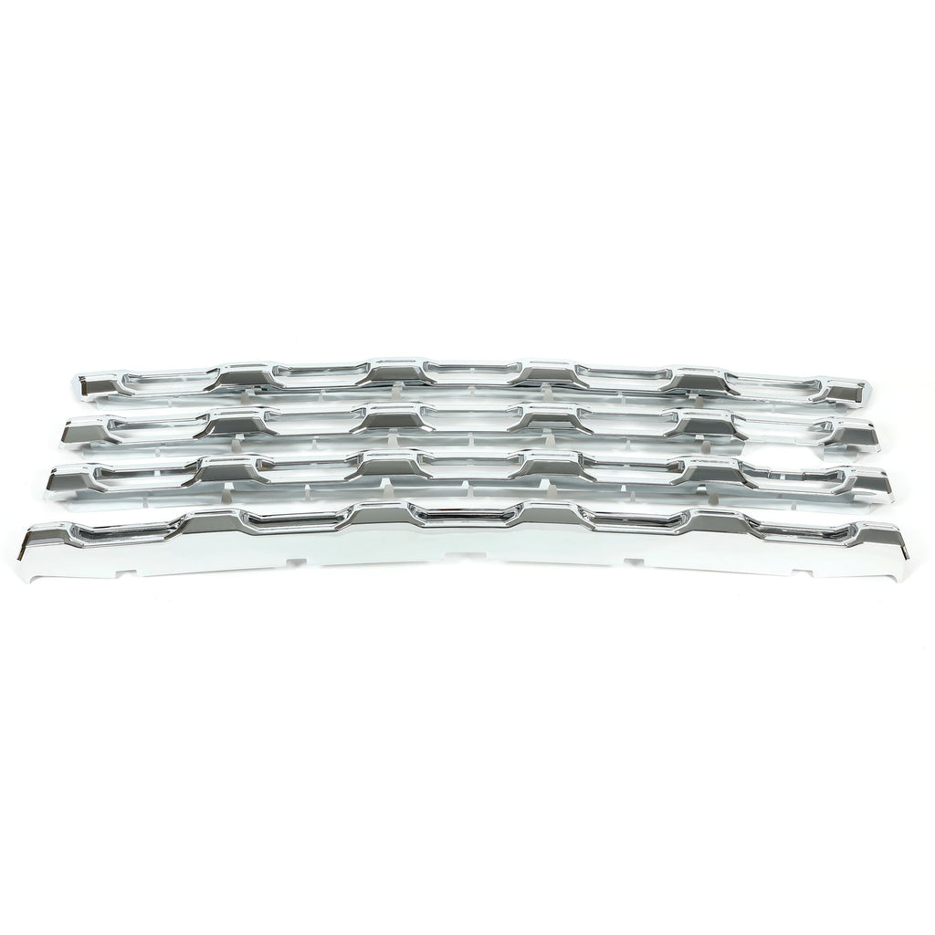 Chrome Grille Grill Insert Overlay For Chevy Silverado 2500 3500 HD LT WT 20-23