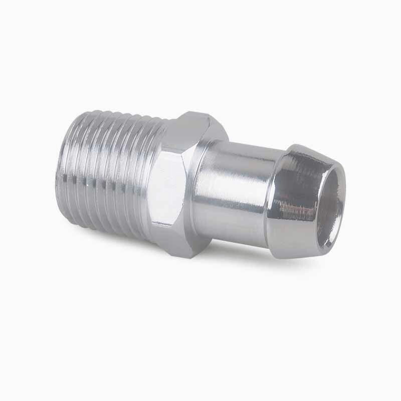 SBC BBC CHEVY HEATER HOSE FITTING SET 3/4" WATER PUMP 5/8" INTAKE CHROMED STEEL