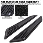 BLACK BONNET HOOD VENT SCOOP COVERS FOR 2016-23 2019 2020 CHEVY CAMARO 1LT LT RS