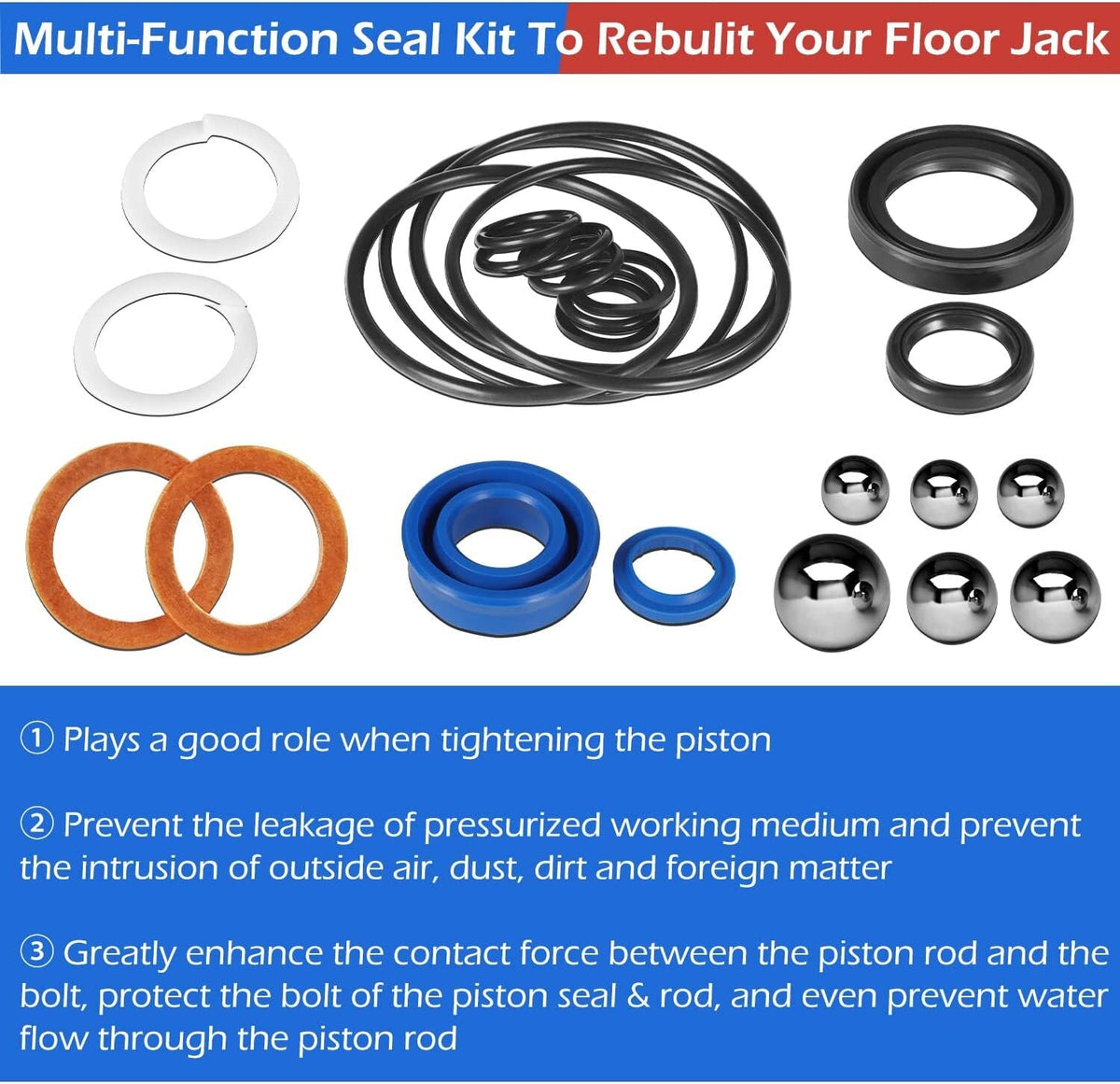 328 Series - Floor Jack Repair Kit Seal Kit For AM200F Matco Floor Jack 2 Ton