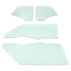 Fits Chevy Chevelle Malibu 2Door 1970-1972 Quarter Side Door Window Glass 4Pcs