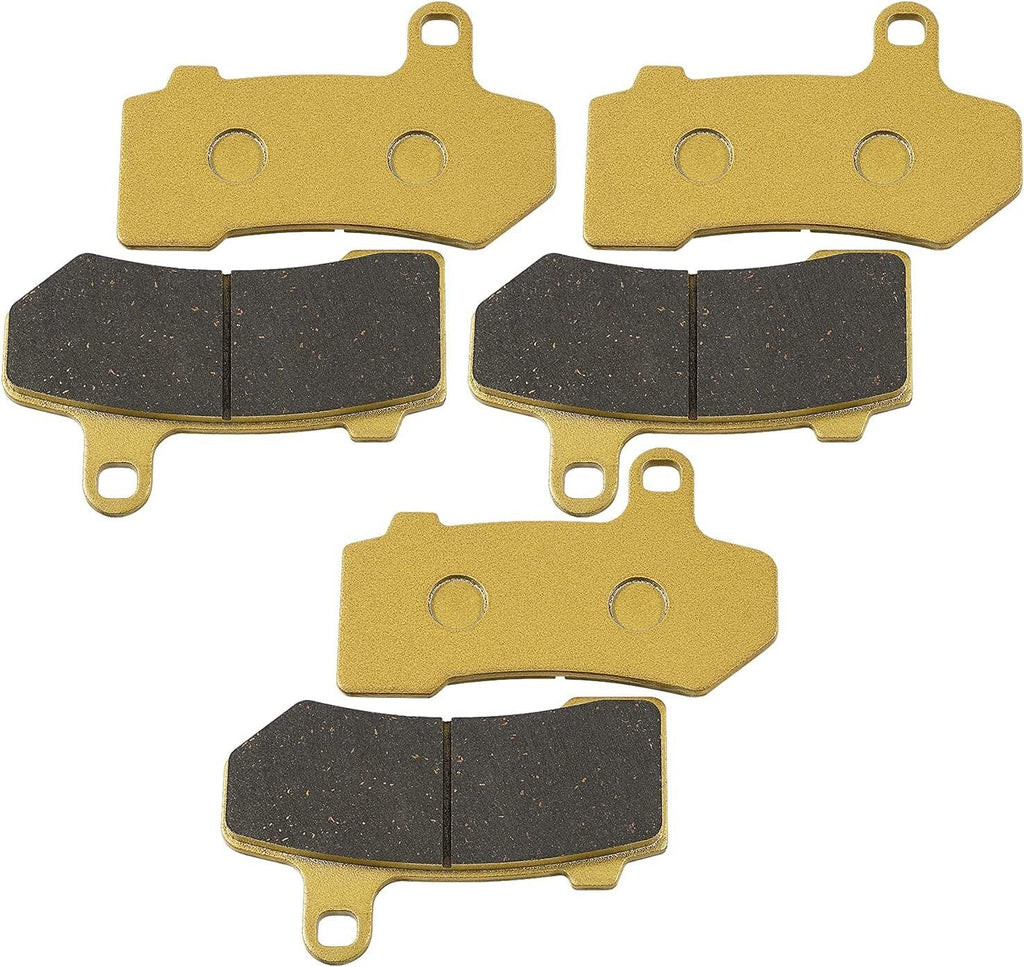 Front & Rear Ceramic Brake Pads For Harley Davidson FLHX Street Glide 2008-2015