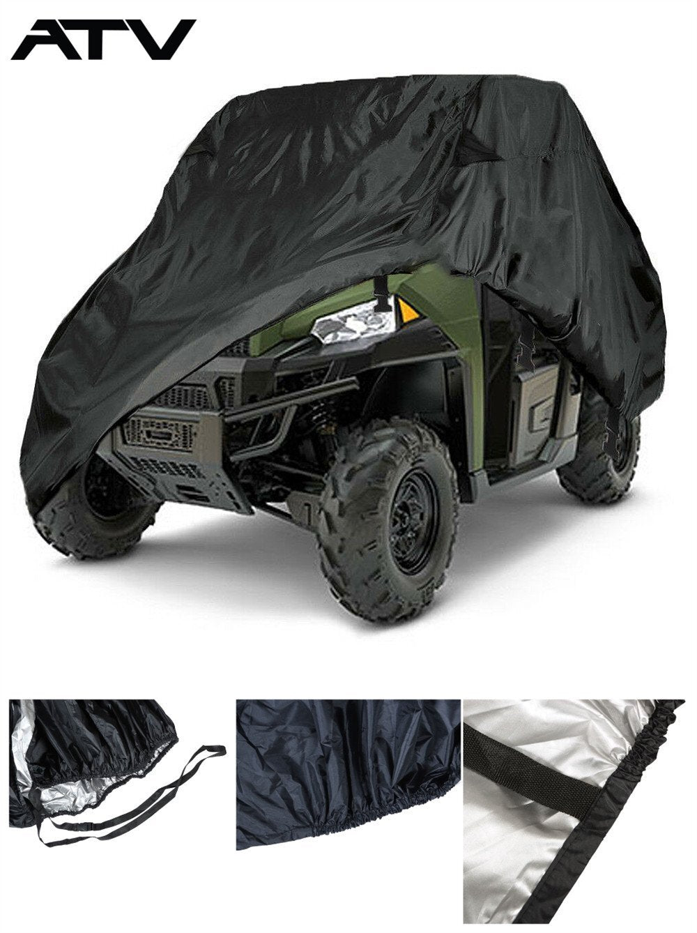 Vehicle Cover Waterproof Fit For Polaris Ranger XP 1000 900 800 Snow-Free