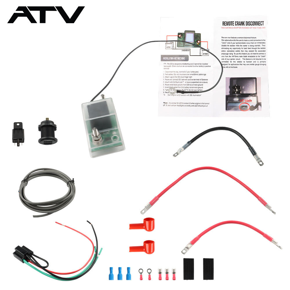 For Honda Pioneer 1000/700/500 UTV-SBI-CM ATV Dual Battery Connect & Monitor