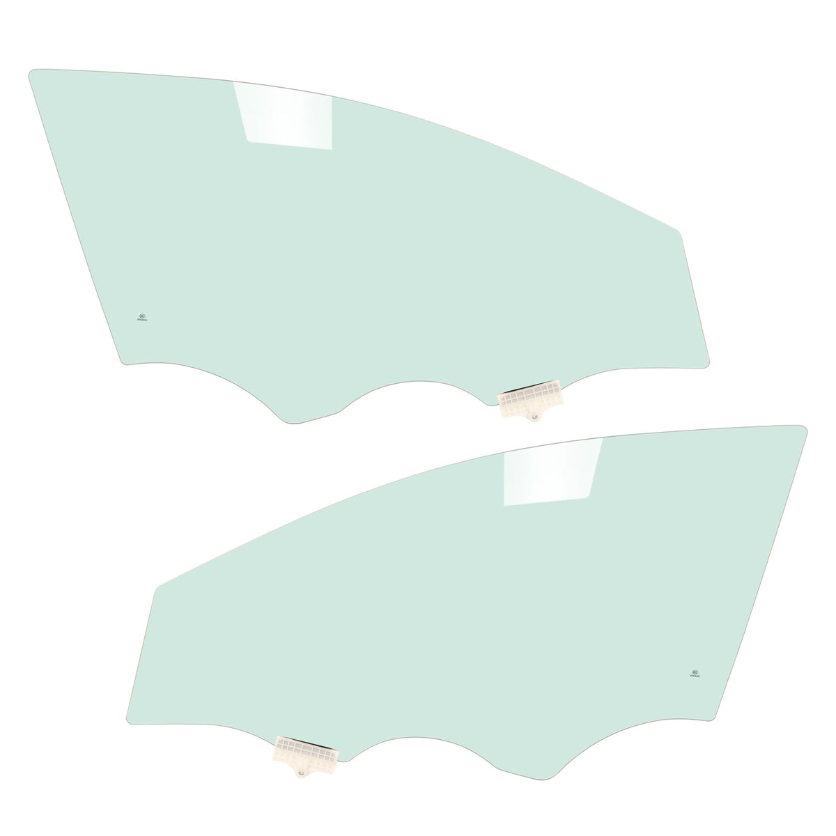 Fit Hyundai Sonata 15-19 Front Door Window Glass Left+Right Side Light Green