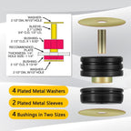 9.4102G Body Mounting Bushing Kit Universal Mount w/ Mounts & Washers & Bushings