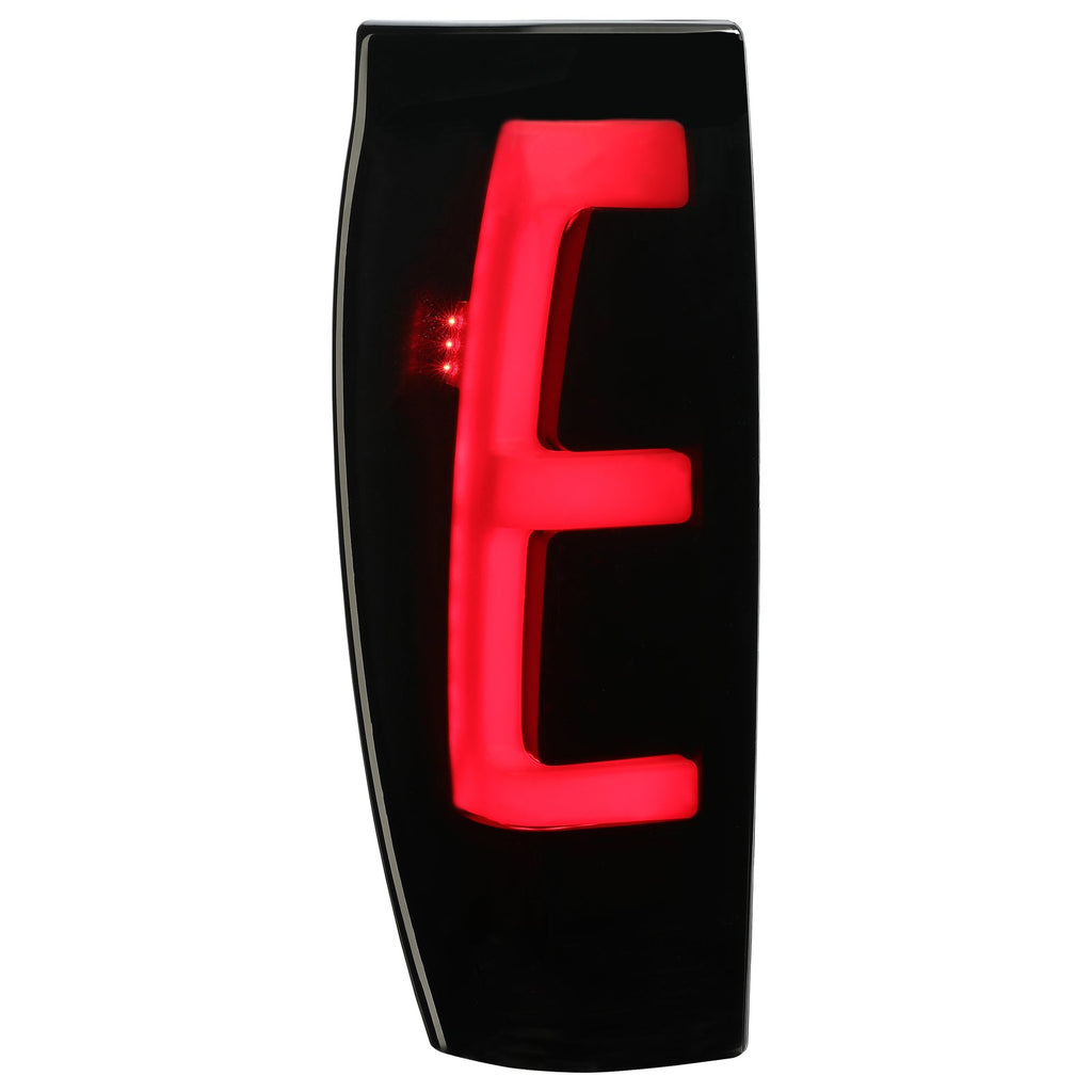 Black Smoke For 02-06 Chevy Avalanche 1500 2500 LED Tube Tail Lights Brake Lamps