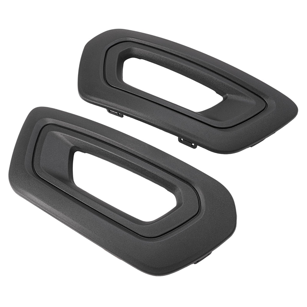FOR FORD TRANSIT 2020-25 VAN LEFT&RIGHT SIDE FOG LIGHT LAMP COVERS BEZELS BLACK