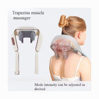 Cordless Neck Massager Heat 6D Shiatsu Neck Shoulder Massager Deep Tissue Back
