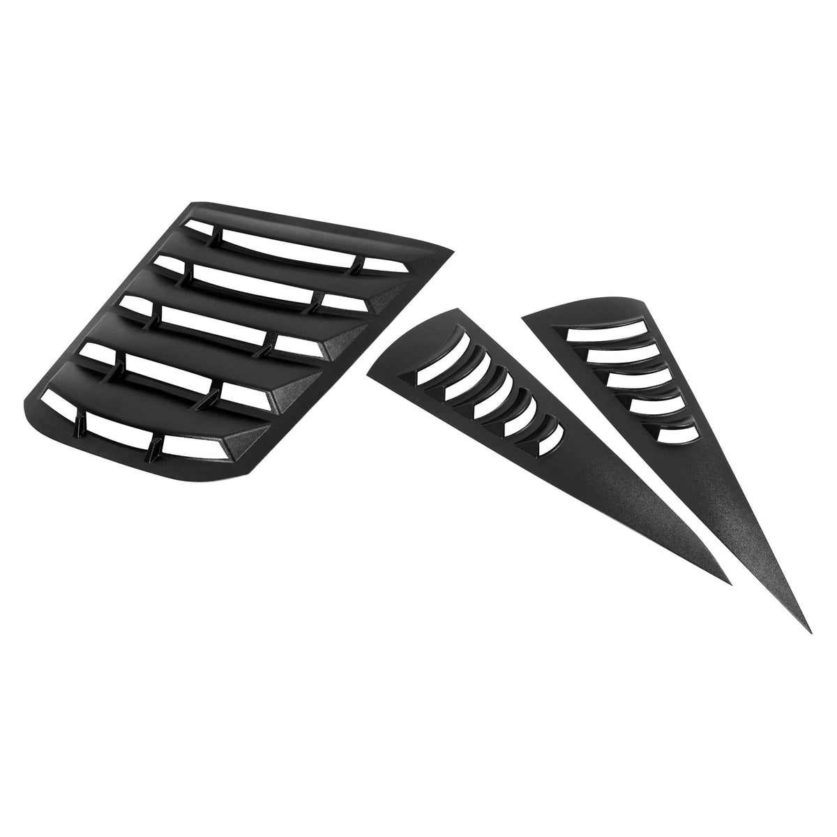 Rear & Side Window Louvers For Chevy Corvette C6 05-13 ABS Sun Shade Cover Vent