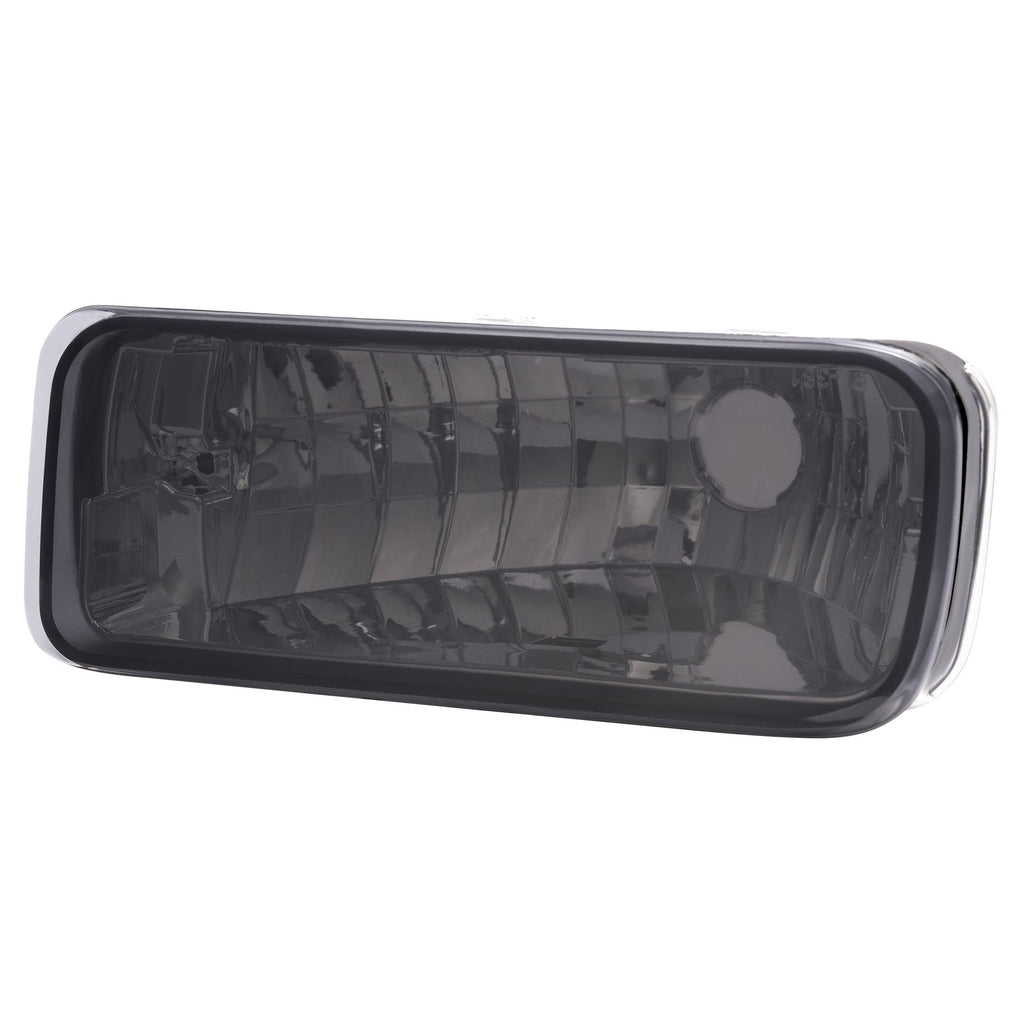 Smoke Lens Front Bumper Turn Signal Light Assembly For Chevy Camaro 1985-1992