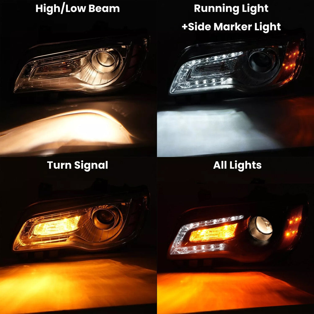 Passenger Projector Headlight Clear Lens For Chrysler 300 2011-2023 #68085416AF
