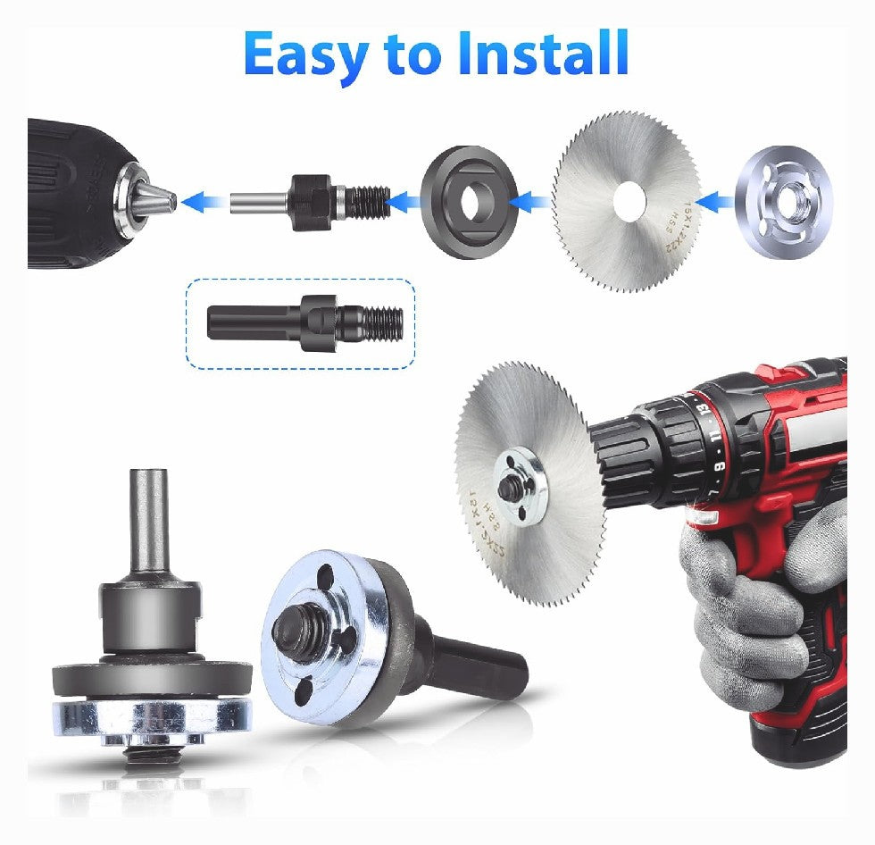 6 in 1 Electric Drill Conversion Angle Grinder Adapter 6mm Connecting Rod Kit