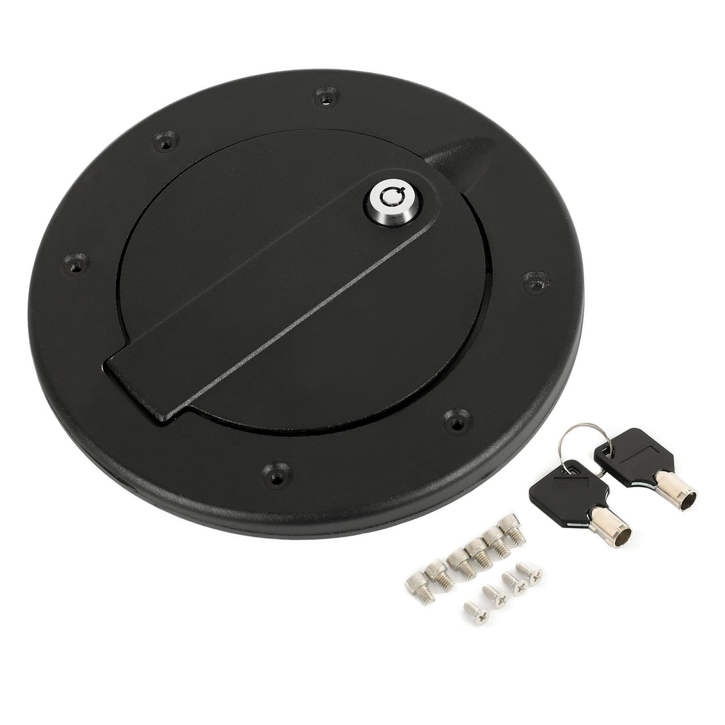 Aluminum Locking Fuel Filler Door Gas Tank Cap Cover For Hummer H3 H3T 2006-2010