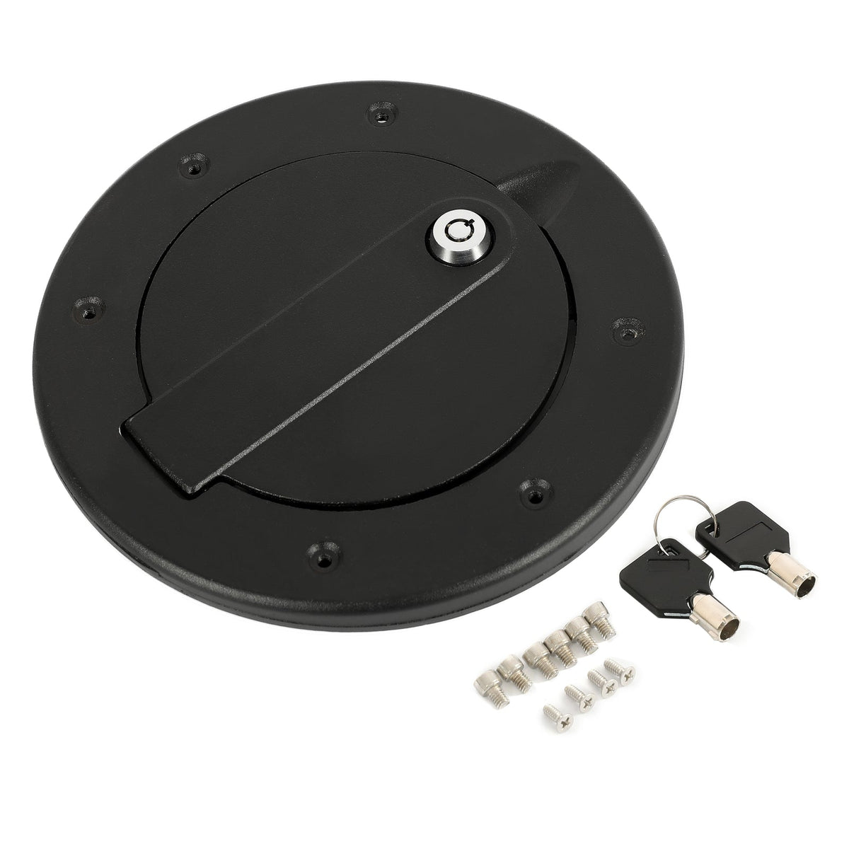 Aluminum Locking Fuel Filler Door Gas Tank Cap Cover For Hummer H3 H3T 2006-2010