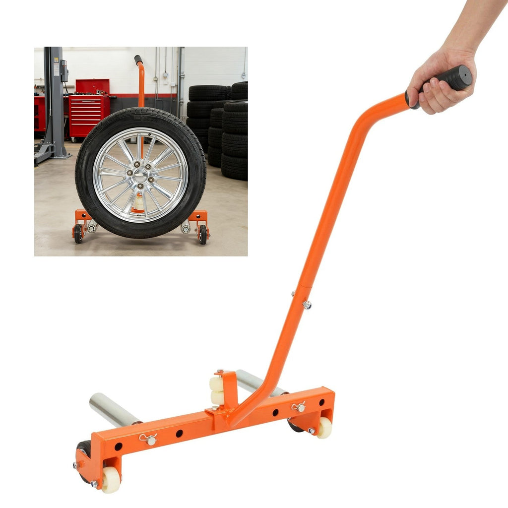 330 LBS Adjustable Tire Moving Cart Tool Wheel Dolly Tire Dolly For Service Shop