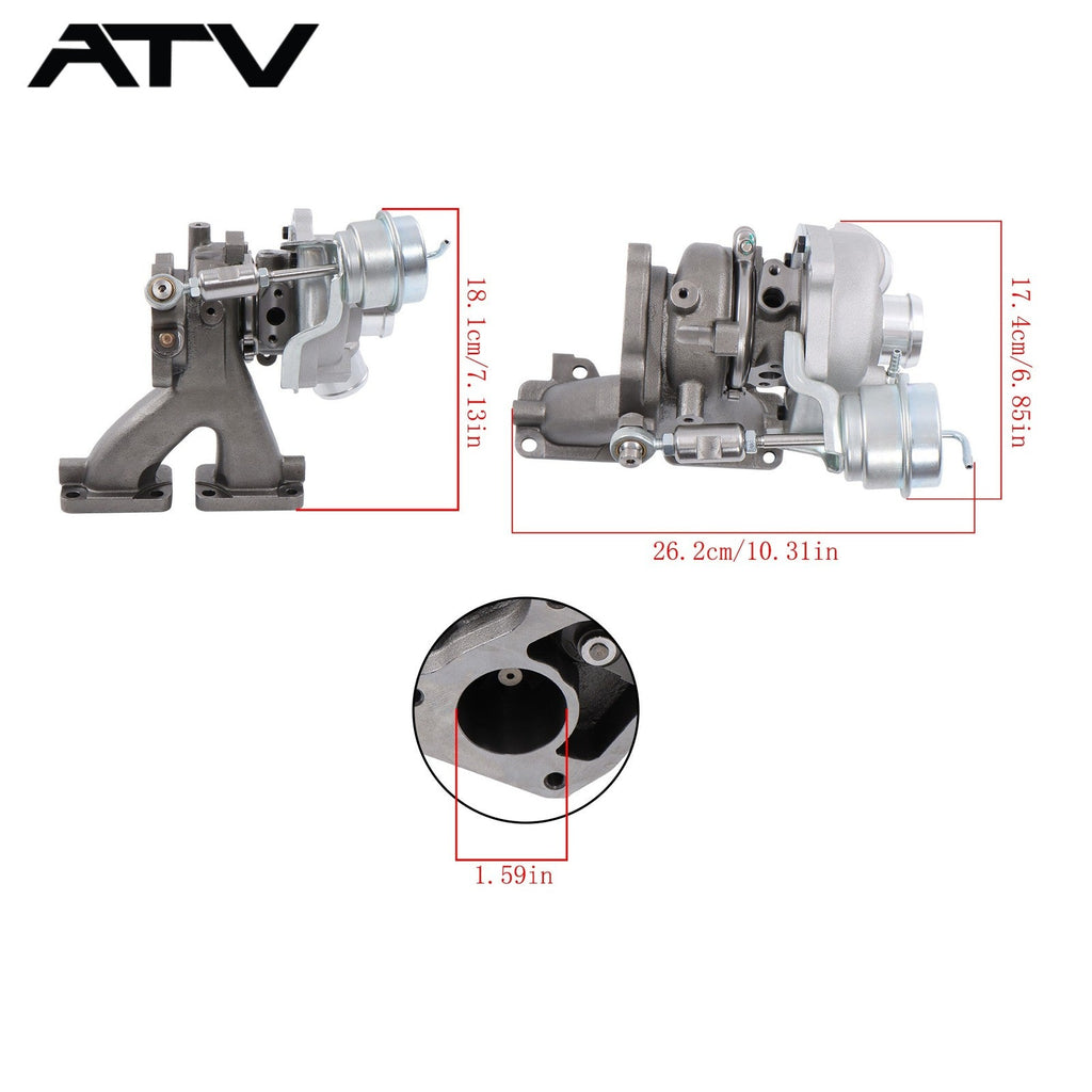 Turbocharger For Polaris RZR PRO XP ASM-TURBO-R 2022-24 1208928 1206227 1208118