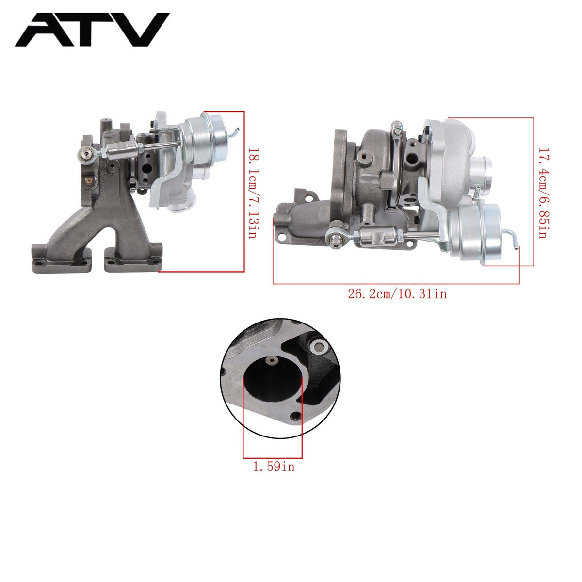Turbocharger For Polaris RZR PRO XP ASM-TURBO-R 2022-24 1208928 1206227 1208118
