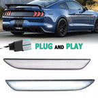 Clear Lens LED Rear Side Marker Signal Lights For Ford Mustang gt 2015-2023 2020