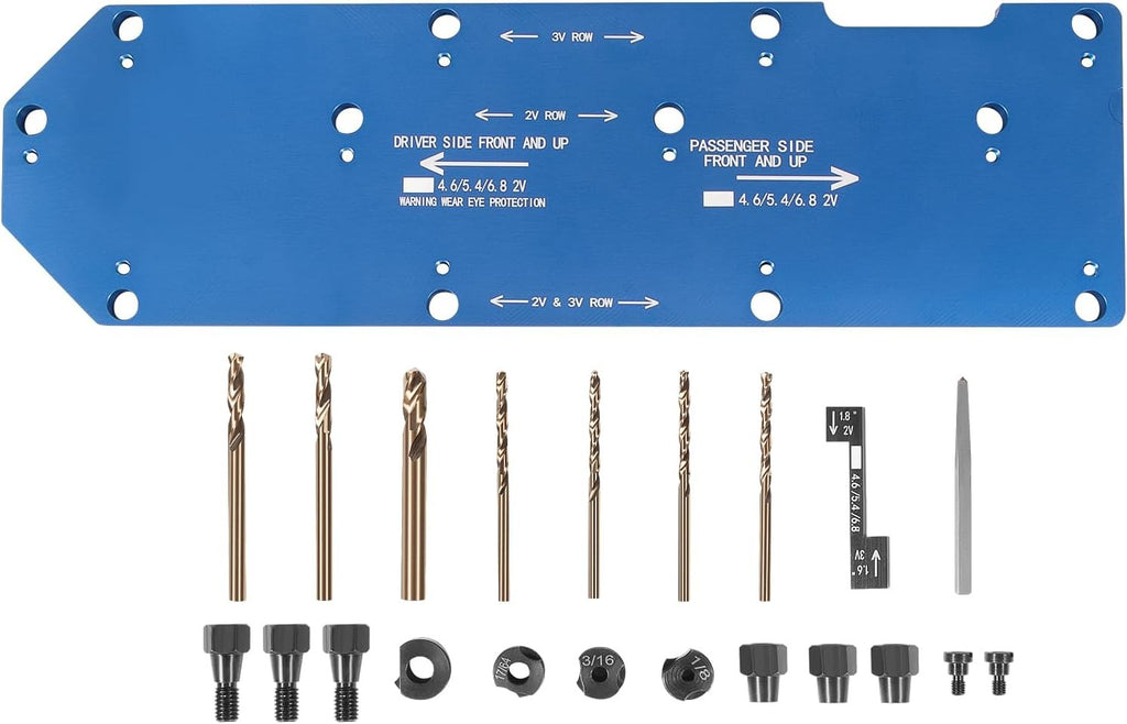 71600 Broken Exhaust Manifold Drill Template for Ford V10 2V 3V 4.6L 5.4L 6.8L