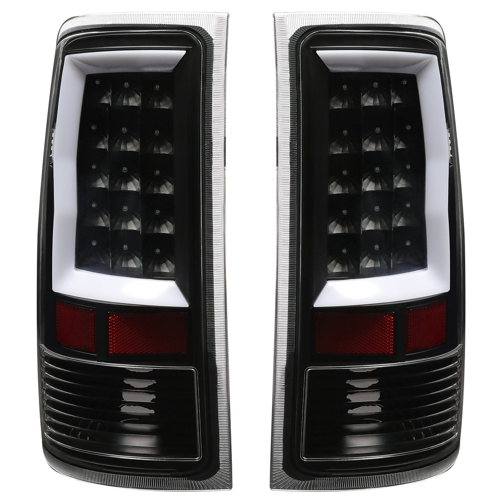 For GMC Sierra 1500 2007-2013 2500HD 3500HD 07-2014 Black LED Tail Lights Lamps