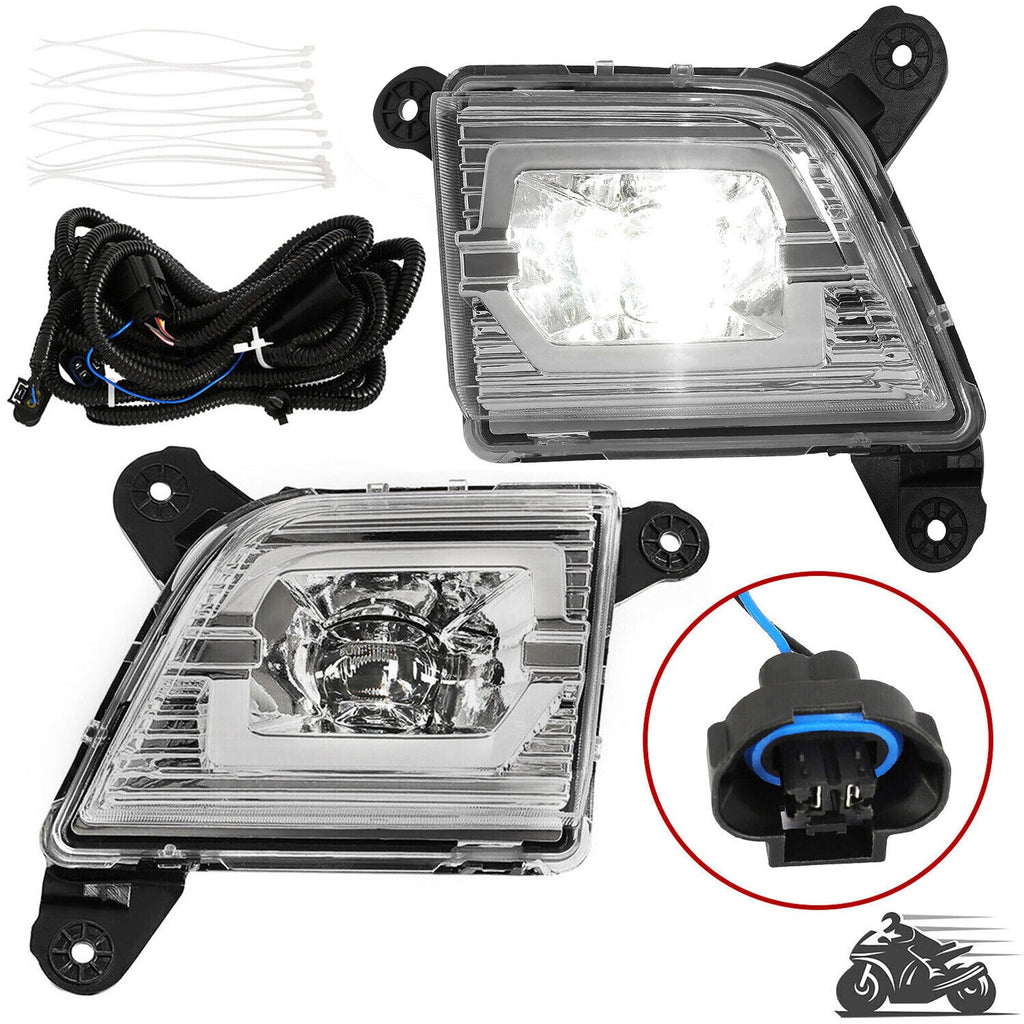For 2019 2020 2021 2022 Chevy Silverado 1500 2500HD 3500HD LED Fog Lights Lamps
