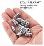 60Pcs Grease Fittings Assortment with Grease Gun Coupler, Zerk Grease Fittings K