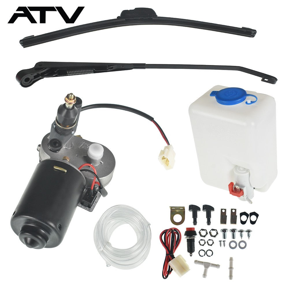 Windshield Washer Bottle+Electric Windshield Wiper for Polaris RZR New