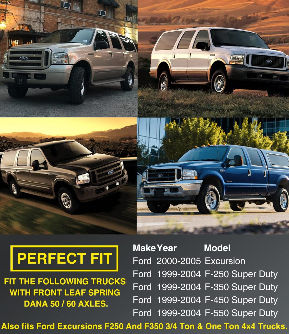 For 98-04 Ford F250 F350 Excursion Thrust Washer Snap Ring Kit 50 60 Super Duty
