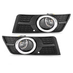Pair Fog Lights w/Bezel Bumper Lamp Cover For Cadillac SRX 2010 - 2016 2015