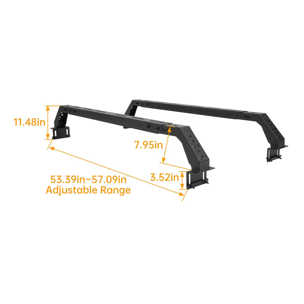 500LBS Heavy Duty Truck Bed Ladder Rack For Toyota Tacoma 2005-23 Tundra 14-2023