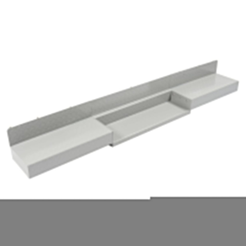 For Enclosed Utility Body 83" Rear Step Bumper Gray Universal Screw-On