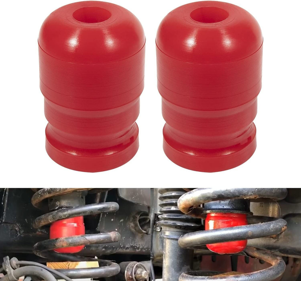 1-1303 Polyurethane Front Bump Stops for 2007-2018 Jeep Wrangler JK / JKU (2Pcs)