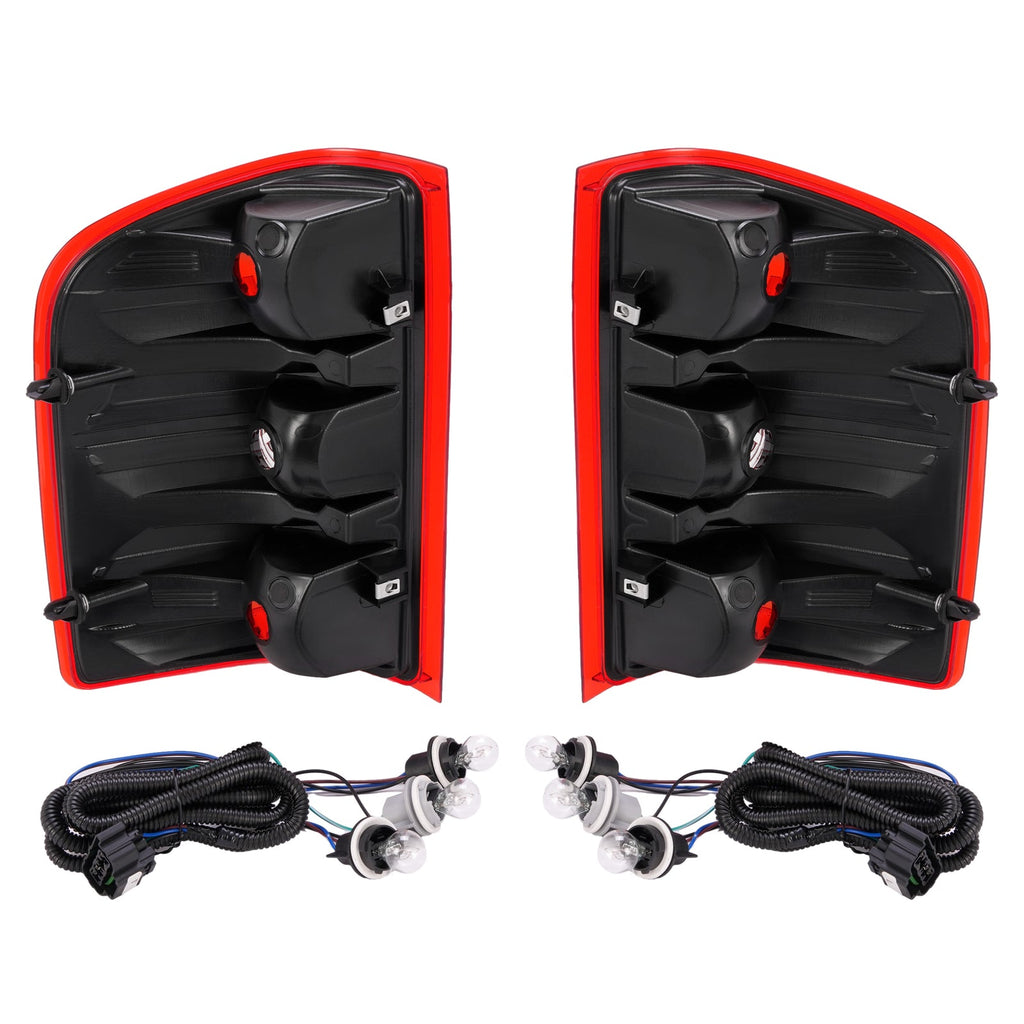 Rear Tail Lights For 2007-2013 2014 Chevy Silverado 1500 2500 3500 Left+Right