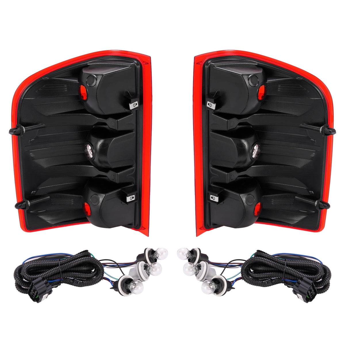 Rear Tail Lights For 2007-2013 2014 Chevy Silverado 1500 2500 3500 Left+Right