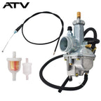 Carburetor & Throttle Cable for Kawasaki Bayou 220 250 KLF220A KLF250A US