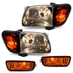 For Toyota Tacoma 2001-2004 Headlights Corner Signal Lights Bumper Lamp w/Bulbs