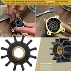 For Volvo Penta Raw Sea Water Pump Repair Rebuild Kit 5.0Gi 5.0GL 5.0GXi 5.0OSi