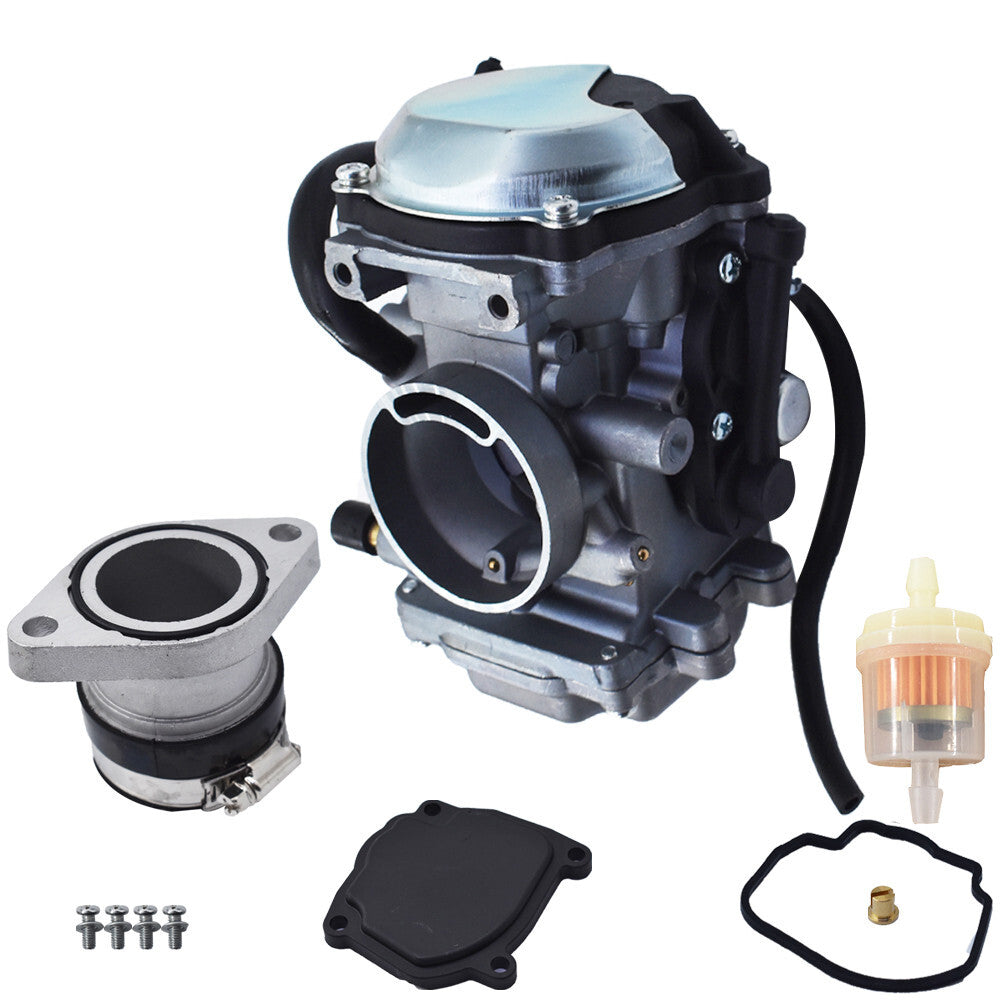Carburetor W/ Intake Manifold Boot For Yamaha Big Bear Wolverine 350 YFM350 USA