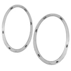 Pair Black Headlight Ring Bezel Cover Trim For Mini Cooper F55 F56 F57 2014-2021