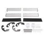 Side Step Bar Running Boards Silver+Black For 19-25 Silverado Sierra Regular Cab