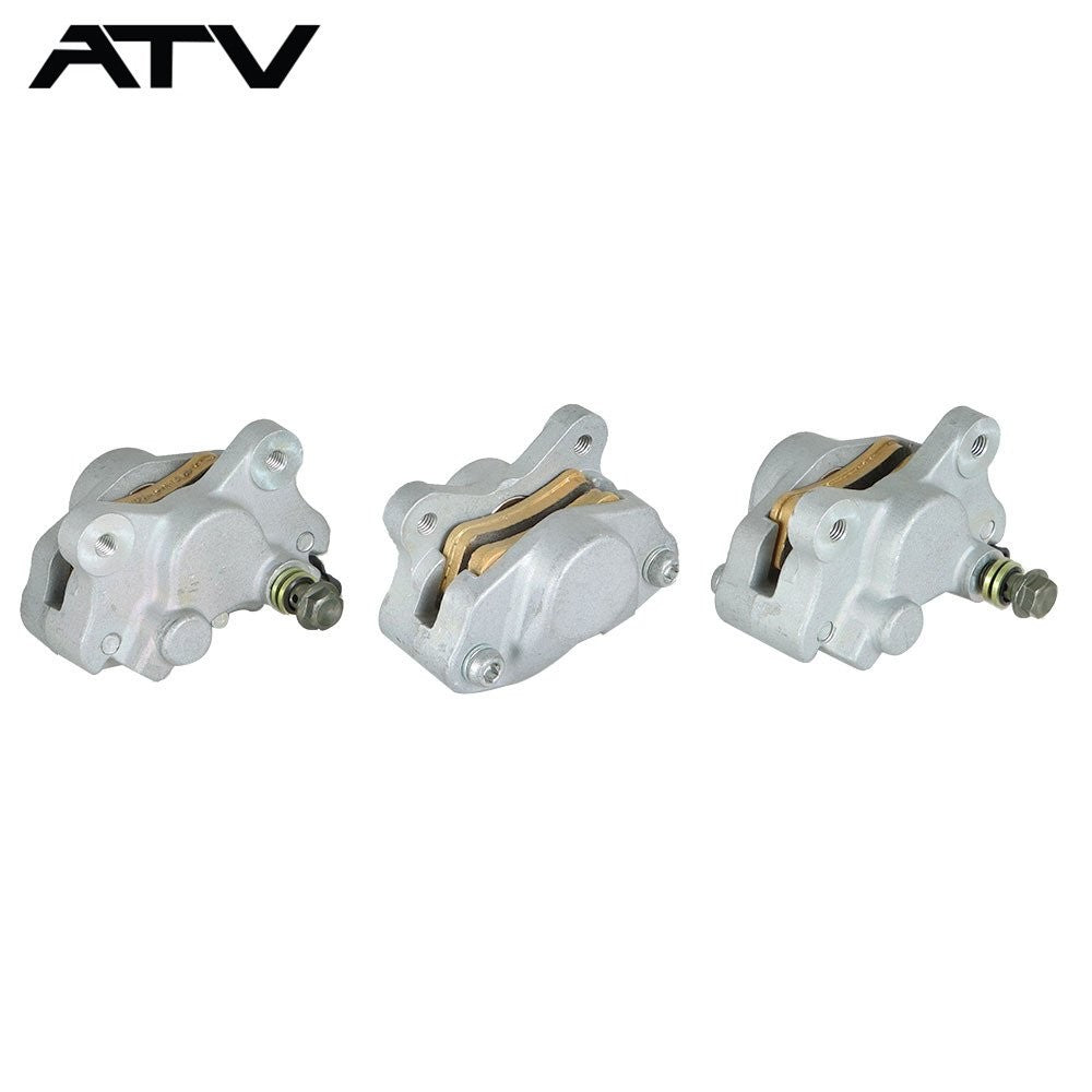 For Arctic Cat 500 4x4 Automatic 2000-02 Front & Rear Brake Calipers w/Pads ×3
