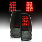 Black Smoke For Toyota Tundra 2007-2013 LED Tail Lights Brake Lamps Left+Right